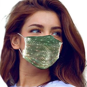 Moda Parlayan LED Parti Maskesi ile PM2.5 Filtre 7 Renkler Aydınlık Yüz Masquerade Noel Festivali Masquerad Rave Maskeleri için Satışa