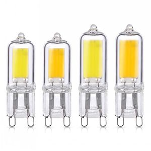 5PCS Super Bright G9 LED Lampadina 7W 9W 12W 15W 220V Lampada in vetro Freddo Bianco caldo Potenza costante Luci LED Illuminazione Lampadine COB