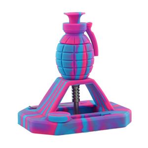 Bong d'acqua in silicone per fumatori Nectar Grenade Collector tubi scoop che bruciano bong di paglia con parti in metallo peculiari