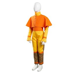Barn Barn Avatar: Den sista Airbender Avatar Aang Cosplay Costume Jumpsuit outfits halloween karneval kostym xmas gåva y0913