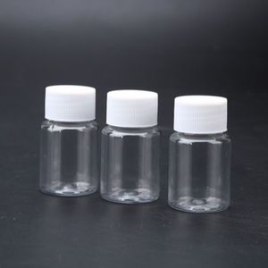 30ml Storage Bottles Clear Plastic Small Packing Bottle Pill Capsule with Screw Cap RH1934