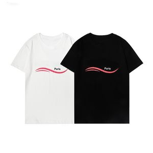 夏のメンズの女性デザイナーTシャツの緩いティーファッションブランドトップス男性パリストリートショーツスリーブ服Nctilurucent Pure Color hollow outカップルティー