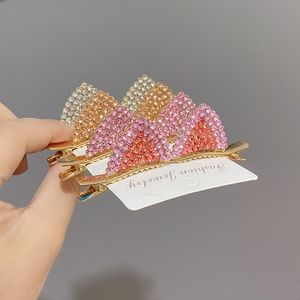 Personality Rhinestone Cat Ears Hair Clips Girls top Head Hairpin Colorful Hair Grip Party Headwear Women Barrettes Accessories