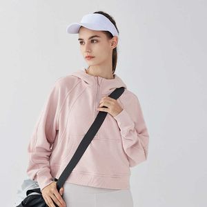 Sports Coat Women's Half Zipper Hoodie Sweater Loose Versatile Casual Baseball Suit Running Fiess Yoga Gym Clothes Jacket Top
