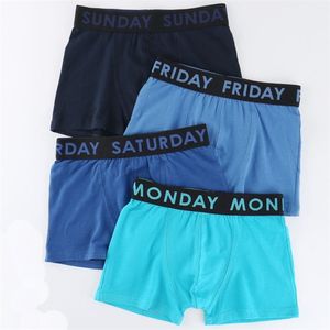 6 Pieces Monday Tuesday Wednesday Thursday Friday Saturday Sunday Boys Boxers Kids Cotton Pants Week Trunks Teenage Underwear 211122