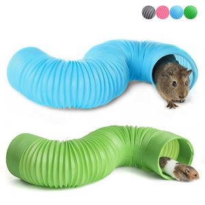 Small Animal Supplies Funny Smal Pet Hamster Tunnel Cage Toy Ferrets Rat Playing Hide Tube For Indoor DIY Hideaway Pipeline Toys