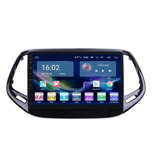 Car Radio Multimedia Player 2-Din Video Android för Jeep Compass 2017-2018 GPS Navigator Audio Bluetooth Stereo