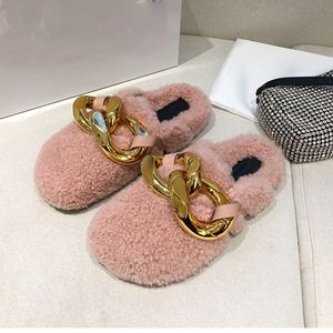 2021 Baotou slippers leather metal chain wear-resistant flat sandals women casual size 35-41 hairy free ship jelly basketball shoes retro indoor soccer shoe