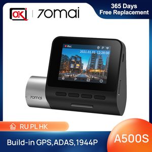 70Mai Dash Pro Plus + A500S Встроенный GPS ADAS, Wi-Fi Car DVR 1944P Поддержка задней камеры 24 часа Парковка, ночное видение