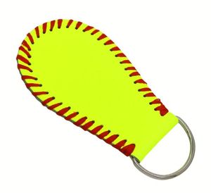 Braccialetti con ciondoli baseball softball Portachiavi in pelle cucita per borse da auto Accessori regali