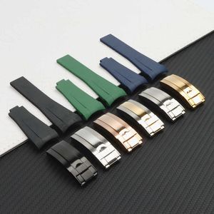 22mm Curved End Silicone Rubber Watchband for Role Strap Rx Daytona Submariner Gmt Explorer 2 Bracelet Watch Band Tools H0915