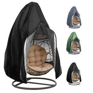 Large Size waterproof Hanging Egg Chair Cover Waterproof Patio Swing Dustproof For Outdoors Garden Protective Case 211207