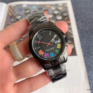 40mm rozmiar trzy szwy pracy męskie zegarki luksusowe zegarki z kalendarzem metalowy pasek Top marka kwarcowy zegarek na rękę dla mężczyzn wysokiej jakości męski prezent