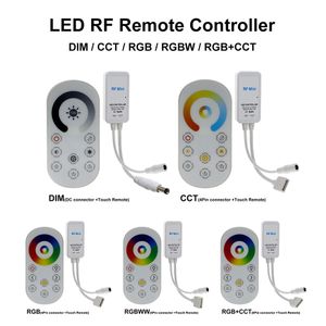 DC5-24V Mini controller LED RF Telecomando touch wireless per controllo striscia LED monocolore / doppio bianco / RGB / RGBW / RGB + CCT