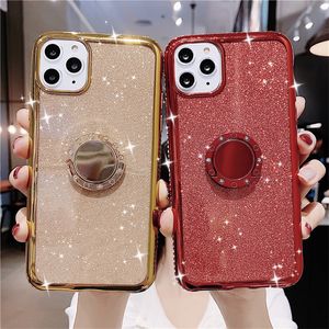 Frauen Mädchen Glitzer Niedliche Handyhüllen Bling Diamant Strass Stoßstange Schutzhülle Soft Case für Galaxy Samsung S20 S21Ultra iPhone 13 12 11 Pro Max