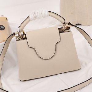 2021 new simple and elegant Leather Messenger Bag Handbag detachable large capacity zipper spaced single shoulder messenger bags for women
