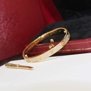 Love series de alta qualidade tamanho europeu Diamants Bangle fabricantes atacadista 2022 novo designer venda 18k bronze dourado retro estilo clássico ADITA Jóias