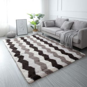 Large Rugs For Modern Living Room Long Hair Lounge Carpet In The Bedroom Furry Decoration Nordic Fluffy Floor Bedside Mats
