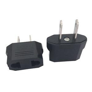 Black Small 2 Pin Iron To AU EU US Travel Charger Adapter convertor AC power Plug Converter 3000pcs/lot