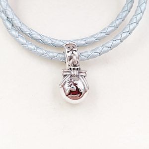 Pandora charme pulseiras jóias fazendo 925 esterlina prata cadeia grânulos kit bangle enfeites de natal pranchando rena pingente colar casal 791768en07