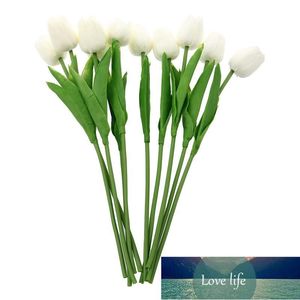 Pcs White Tulip Flower Latex Real Touch per bouquet da sposa KC456 Ghirlande di fiori decorativi Prezzo di fabbrica design esperto Qualità Ultimo stile Stato originale