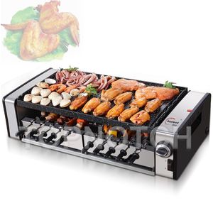 Non Stick Grill Automatic Rotary Grills Skewers Machine Electric Barbecues Plate Household 220v