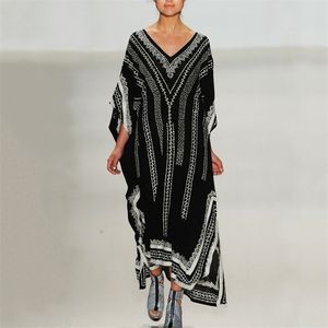 Schwarzer Strandmantel, Übergröße, Robe, Kaftan, Sarong, Badeanzug, Pareos, Bikini, Damenbekleidung, Tunika 210629