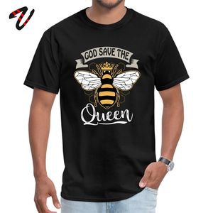 God Save The Queen T-shirt Male Tshirt April FOOL DAY Bee Crew Neck Men Tops T Shirt Funny Sweatshirts Hip Hop America Style 210706