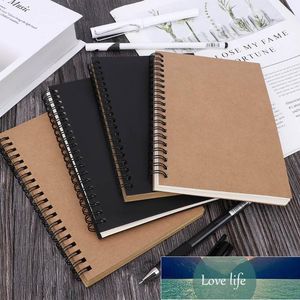 Notepads Fashion School Office Stationery Reeves Hard Back Spiral Bound Coil Sketch Book Blank Paper Kraft Sketching Paper1 Factory price expert design Quality