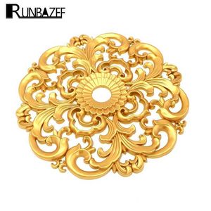 RUNBAZEF Decorative Materials Floral Furniture Background Wall Decked With European Lamp Pool Ceiling Decoration Accessories 210607