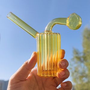 Толстые стеклянные трубы Cokah Bong Красочные DAB Oil Boar Percolater Bubbler Водные трубы Портативные Shisha Cookahs Табачная чаша Интегрированная стеклянная бутылка