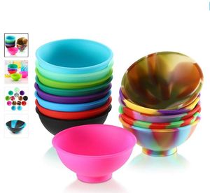 19 Colors Silicone Mini Seasoning Bowl Multifunctional Serve Pinch For Concentrate Butane Slick Oil Herb Flexible Dab Container