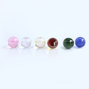 Acessórios para fumantes Dihcro Beads Colorful Balls Terp Screw Set 20mm 14mm 22mm Glass Pearls Suit For Slurper Quartz Banger