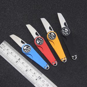 Mini key chain folding knife home travel portable open box knives outdoor camping portables rescue bag backpack EDC tools HW577