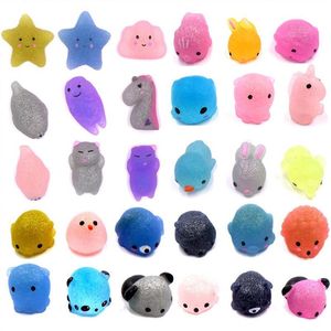 Dekompression Sticky Stress Reliever Leksaker Glitter Mochi Squishy Antistress Boot Ball Squeeze Toy Party Favors Gift