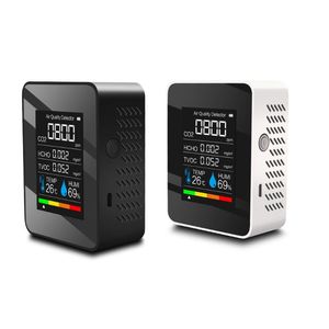 Gas Analyzers CO2 Meter Digital Sensor Temperature Humidity Air Quality Monitor Detector Carbon Dioxide TVOC HCHO Medidor