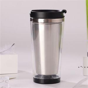 16oz Storyboard tumbler Coffee Cup Tumbler Mug with 304 Stainless Steel Liner flip lid sea shipping CCB13557