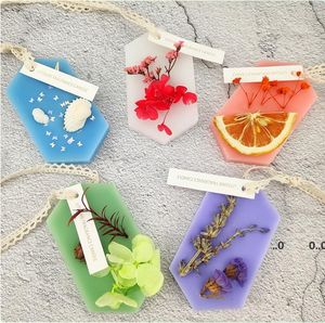 Scented Candle Surroundings 9*5*1cm Aromatherapy Wax Factory Customize Immortal Dried Flower Crafts Wardrobe Pendant Deodorant RRE10562