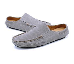 Oryginalne skórzane sandały Mężczyźni Mężczyzna Wygodne Summet Buty Męskie Outdoor Beach Casual Shoe Duży rozmiar 38-47