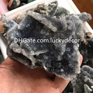 Натуральный грубый сфилеритный кварцевый кристалл кластер минералов образцы образцы ремесел удивительные и редкие ирреуглярные сырые друсы геодезы камней шахты драгоценного камня рудный дисплей коллекционные
