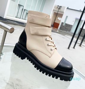 women's designer Martin motorcycle boots 100% leather medal rough non slip winter casual fashion shoes EU35-40 9161