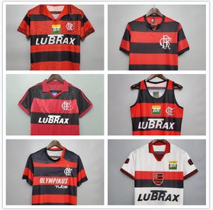 Retro Flamengo fotbollströja Kvalitet Beställningsnamn nummer 10 Full sponsor Stor storlek XXL Flemish Football Shirts