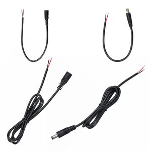 Adaptador de cabo de alimentação fêmea masculino Anti-corrosão Envoltório de fio de cobre PVC para o conector de tira de câmera do painel solar do motorista do diodo emissor de luz - um