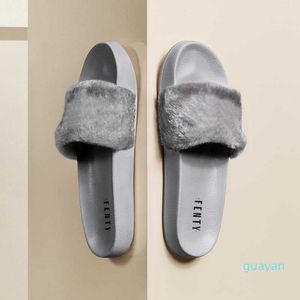 Fashion Leadcat Fenty Shoes Women Slippers Indoor Rihanna Sandals Girls Scuffs Fur Slides Womens With Box And Dust High Quality From Topsellerstores, $32.65 | DHgate.Com