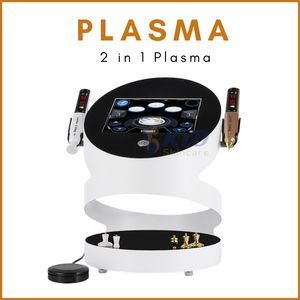 Positive Feedbacks 2IN1 Two Handles Ozone Gold Plasma Pen cold and hot Plasma Shower Anti-wrinkle Scar Removal Facial Machine