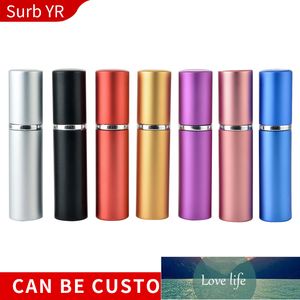 Hurtownie 5ml Mini Aluminiowe Refillable Perfume Atomizer Puste Parefume Case with Opryskiwacz do trawy