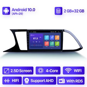 Samochód DVD Radio Audio Unit Qleed for Seat Leon 3 2012-2018 Odtwarzacz wideo Nawigacja GPS 2 DIN Voice 9 cali 2 + 32g Android 10,0