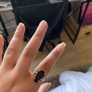 Hip Hop Jewelry Gift Vintage Party Decoration Imitation Zirconium Punk Gothic Style Coffin Ring Vampire Rings G1125