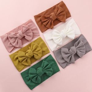 Fashion Bow-knot Hårband Headbands Baby Girls Mjuka Härliga Hårtillbehör Spädbarn Toddler Headdress Headwear Nyfödda barn