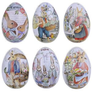 Decorazioni per feste di Pasqua uova a forma di colore coniglietto coniglietto cioccolato cioccolato creativo mini confezione regalo per imballaggi gioielli lattine decorazioni per feste a casa jy0953